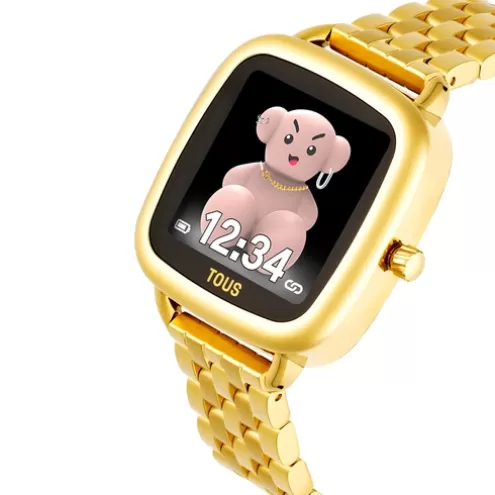 TOUS Relógio smartwatch com bracelete em aço IPG dourado D-Connect< Para Ela | Para Ele