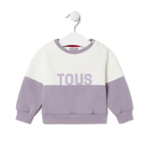 TOUS Sweatshirt logótipo Casual lilás< Bebé | Menina