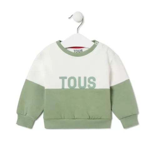 TOUS Sweatshirt logótipo Casual verde< Bebé | Menina