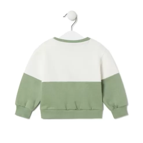 TOUS Sweatshirt logótipo Casual verde< Bebé | Menina