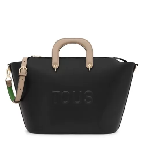 TOUS Tote bag grande preta Helen< Malas De Tiracolo