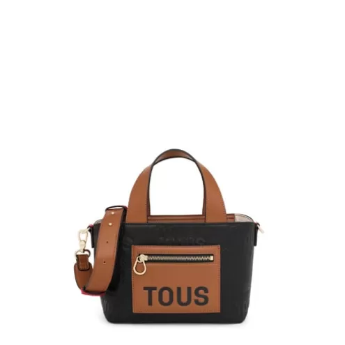 TOUS Tote bag pequena preta e castanha Nanda< Malas De Tiracolo | Tote Bags